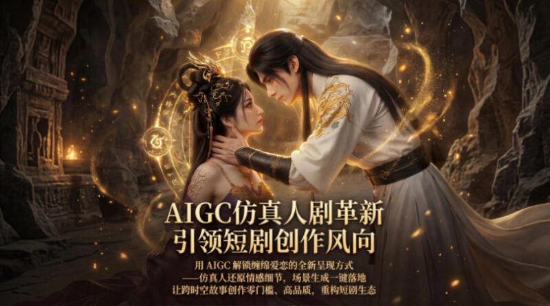 AIGC仿真人《合欢宗》短剧教学 零基础制作高品质仙侠爱情短剧