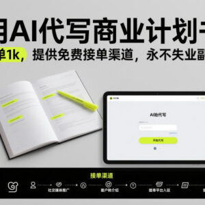 AI代写商业计划书副业操作指南 附免费接单渠道与收益说明-雨叶虚拟资源网