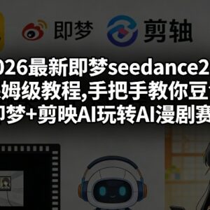 2026即梦seedance2.0保姆级教程 豆包剪映制作AI漫剧全流程教学-雨叶虚拟资源网