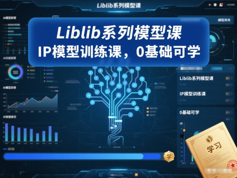 0基础可学Liblib IP模型训练课 全流程教你打造专属IP形象