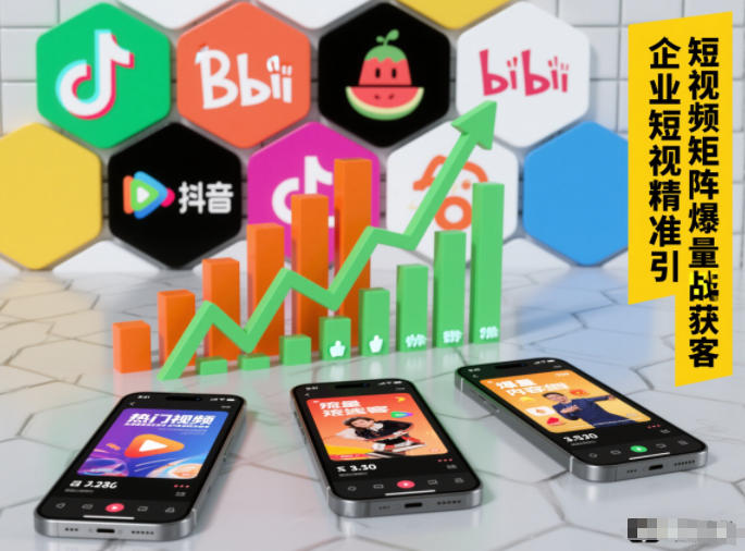 企业短视频矩阵精准获客教程 爆量引流运营全流程玩法