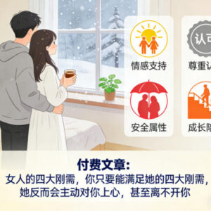 女性四大核心刚需是什么 满足后可让女方主动上心离不开你-雨叶虚拟资源网