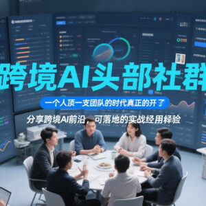 跨境AI头部社群实战经验分享 助力商家提效实现运营业绩突围-雨叶虚拟资源网