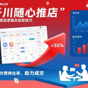 千川随心推起店底层逻辑及投放技巧 付费转化率提升实操指南-雨叶虚拟资源网