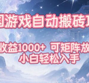 韩服魔兽自动搬砖项目拆解 小白可操作可矩阵放大日入过千-雨叶虚拟资源网