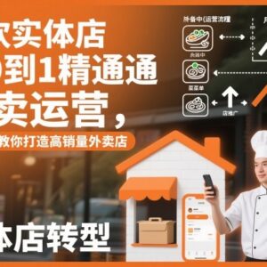 三大平台餐饮外卖运营全教程 从0到1打造高销量外卖门店-雨叶虚拟资源网