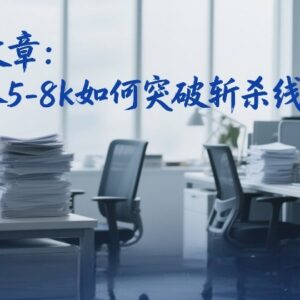 付费文章：月入5-8k如何突破收入斩杀线 实用方法分享-雨叶虚拟资源网