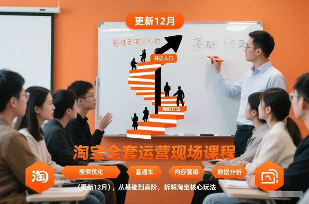 更新至2025年12月 淘宝全套运营课程从基础到高阶拆解核心玩法