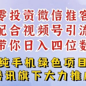 零成本推客项目实操教程 免费开微信小店搭配视频号引流增收-雨叶虚拟资源网