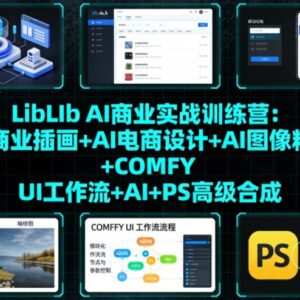 LibLIb AI商业实战训练营 AI商业设计全链路技能实操课程-雨叶虚拟资源网