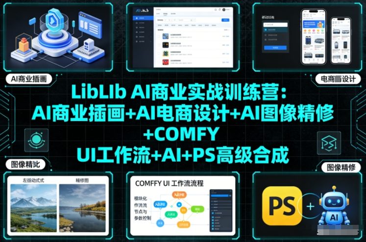 LibLIb AI商业实战训练营 AI商业设计全链路技能实操课程