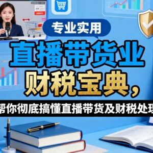 直播带货行业财税处理指南 模式涉税及账务处理全解析-雨叶虚拟资源网