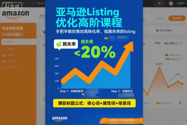 亚马逊Listing优化高阶课程 手把手打造高转化低跳失率Listing