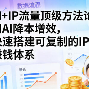 AI+IP流量运营实操课 手把手教你用AI降本增效搭建IP赚钱体系-雨叶虚拟资源网