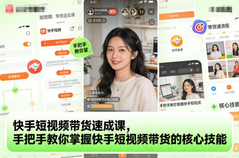 快手短视频带货零基础速成课 从选品到发布全流程实操指南