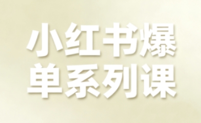 小红书电商全链路增长爆单课 AI创作运营实操打法详解