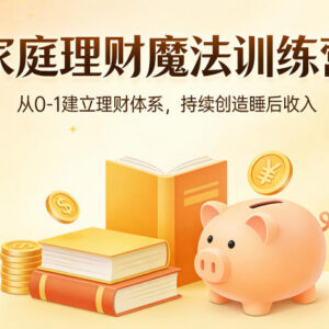 0基础家庭理财训练营 从0到1搭建体系获取持续睡后收入-雨叶虚拟资源网