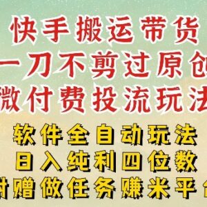2026快手搬运带货实操方法 零剪辑过原创运营玩法详解-雨叶虚拟资源网