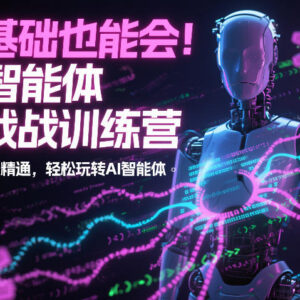 零基础AI智能体实战训练营 0代码从入门到精通实操教程-雨叶虚拟资源网