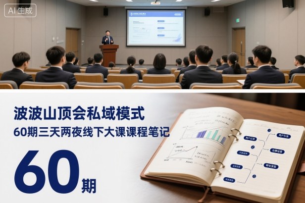 波波山顶会私域模式60期三天两夜线下大课课程笔记整理