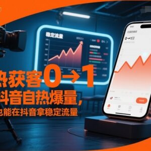 抖音自热爆量获客从0到1教程 不投流获取平台稳定流量技巧-雨叶虚拟资源网