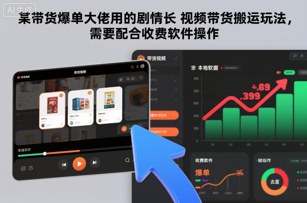 2025剧情长视频带货搬运实用玩法 需配合专用收费软件操作