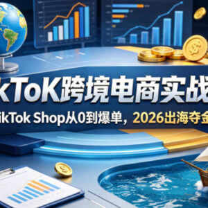 2026TikTok跨境电商实战营 Shop从0到爆单出海运营实操课程-雨叶虚拟资源网