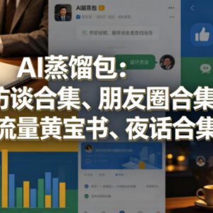 群响AI蒸馏包合集 含夜话会流量运营变现干货文档资料-雨叶虚拟资源网