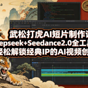 武松打虎AI短片制作教程 Deepseek+Seedance2.0全工具实操教学-雨叶虚拟资源网