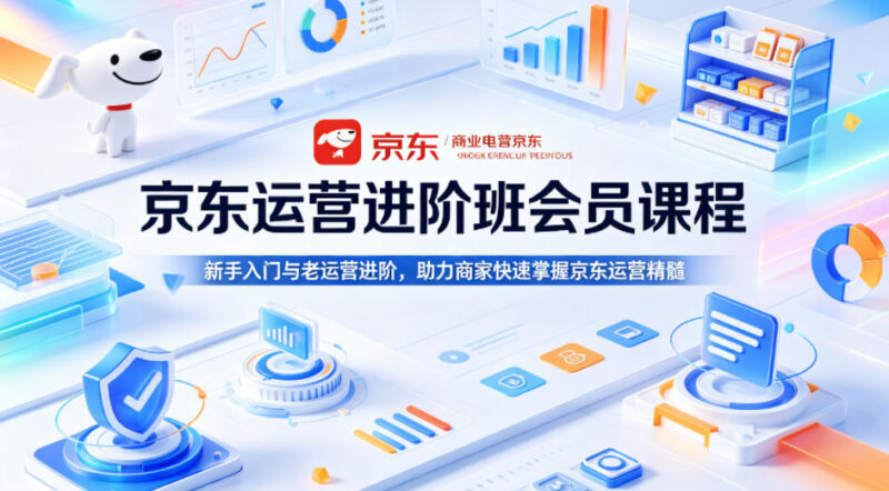 京东运营入门到进阶系统课程 商家实操盈利技巧全解析