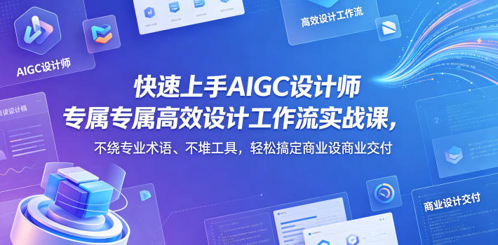 零门槛AIGC设计师专属高效设计工作流实战课内容介绍