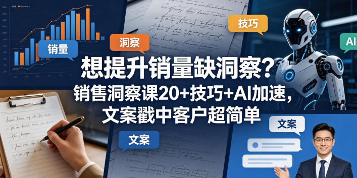 销售洞察实用教程 20+技巧+AI工具助力精准触达客户提升销量