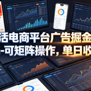 火聚生活电商广告掘金操作方法 支持矩阵全自动挂机获稳定收益-雨叶虚拟资源网