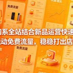 2026淘系全站推广结合新品运营 撬动免费流量打造店铺爆款-雨叶虚拟资源网