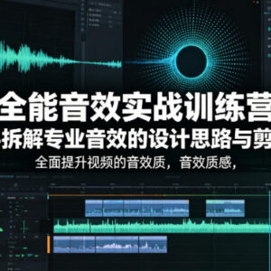 2025全能音效实战训练营 音效设计与剪辑技巧系统教学-雨叶虚拟资源网