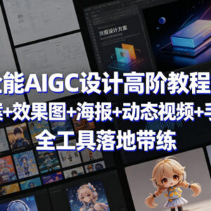 AIGC设计高阶实战教程 文案海报视频建模全工具落地带练-雨叶虚拟资源网