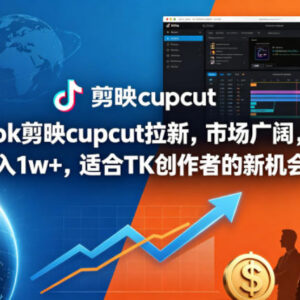 海外TikTok剪映CapCut拉新项目解析 适合TK创作者的低门槛增收路径-雨叶虚拟资源网