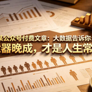 AI时代大器晚成概率有多大 大数据佐证大器晚成才是人生常态-雨叶虚拟资源网