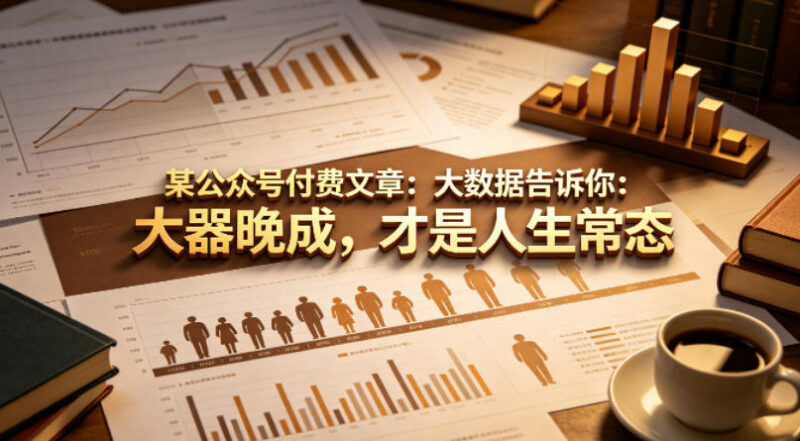 AI时代大器晚成概率有多大 大数据佐证大器晚成才是人生常态