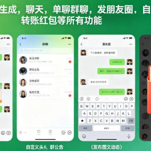 微信功能模拟工具介绍 可生成聊天转账朋友圈等自定义截图-雨叶虚拟资源网