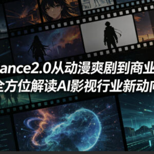 Seedance2.0实操指南 AI影视从动漫爽剧到商业大片转型全解-雨叶虚拟资源网