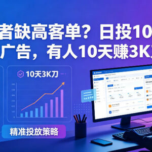 自由职业者低预算投FB/INS广告 获取高客单实操教程-雨叶虚拟资源网