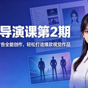 AI视觉导演课第2期 漫剧数字人商业广告全能创作系统教学-雨叶虚拟资源网