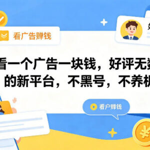 无需养机不黑号的看广告赚收益平台 单手机单日可赚数十元-雨叶虚拟资源网