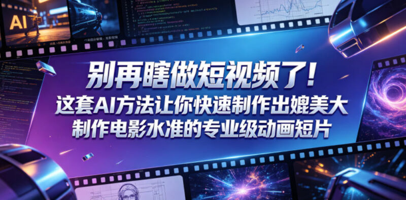 用AI快速制作电影级动画短片 皮克斯风格内容实操教程