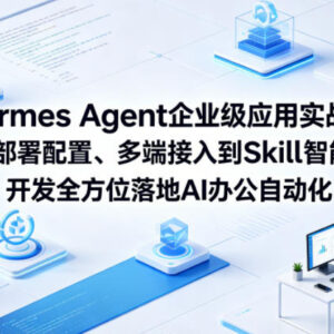 Hermes Agent企业级实战课 从部署到Skill开发落地AI办公自动化-雨叶虚拟资源网
