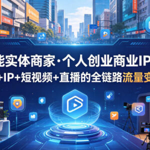 AI赋能实体商家及创业者 打造IP+短视频+直播全链路变现教程-雨叶虚拟资源网