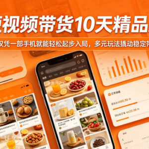 快手短视频带货10天实操课 零基础用手机即可掌握带货全流程-雨叶虚拟资源网