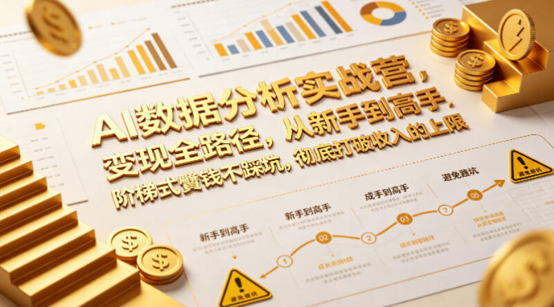 AI数据分析实战营指南 零基础从入门到接单变现全路径讲解