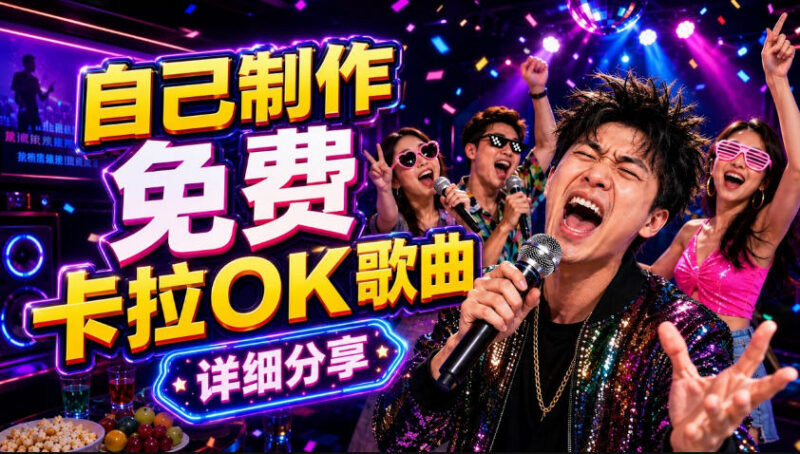 零基础AI免费制作卡拉OK视频教程 音轨分离到导出全流程教学